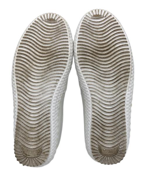 estacion（エスタシオ）estacion (エスタシオ) フラワーモチーフスリッポン ホワイト サイズ:23.5の古着・服飾アイテム