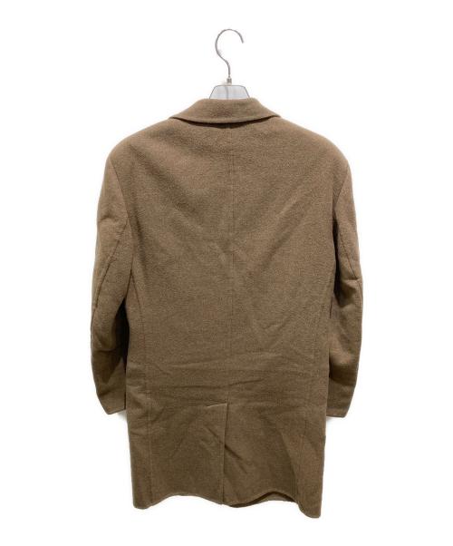 dunhill（ダンヒル）dunhill (ダンヒル) カシミヤ混ウールコート ブラウン サイズ:Mの古着・服飾アイテム