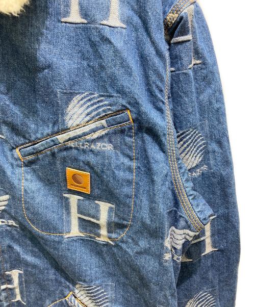 HELLRAZOR（ヘルレイザー）HELLRAZOR (ヘルレイザー) HONDA (ホンダ) BEAMS T (ビームス ティー) Boa Denim Jacket　ボアデニムジャケット インディゴ サイズ:Lの古着・服飾アイテム