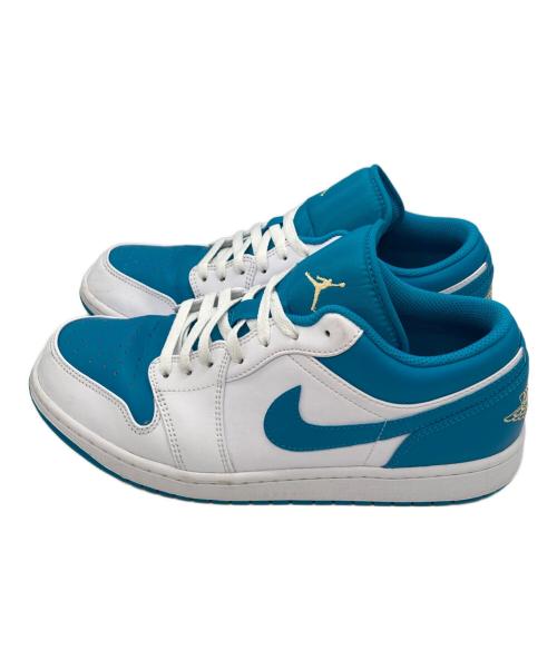 NIKE（ナイキ）NIKE (ナイキ) AIR JORDAN 1 LOW CELESTIAL GOLD-AQUATONE ブルー サイズ:28の古着・服飾アイテム