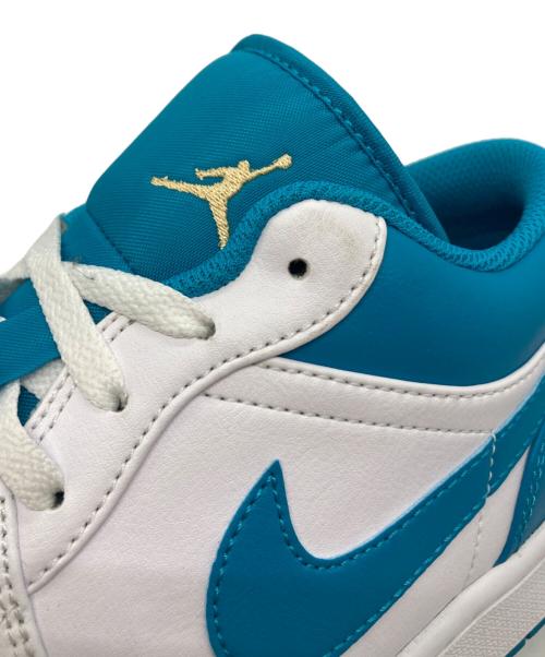 NIKE（ナイキ）NIKE (ナイキ) AIR JORDAN 1 LOW CELESTIAL GOLD-AQUATONE ブルー サイズ:28の古着・服飾アイテム
