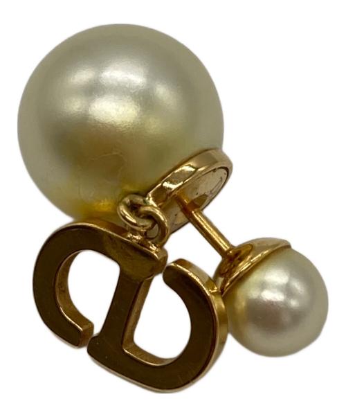 Christian Dior（クリスチャン ディオール）Christian Dior (クリスチャン ディオール) トライバルパールピアス ゴールドの古着・服飾アイテム