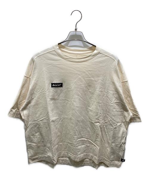 nuldo（ニュルド）nuldo (ニュルド) BOX LOGO COTTON T-SHIRT ベージュ サイズ:Fの古着・服飾アイテム