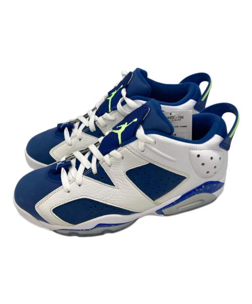 NIKE（ナイキ）NIKE (ナイキ) AIR JORDAN 6 RETRO LOW ブルー×ホワイト サイズ:27の古着・服飾アイテム