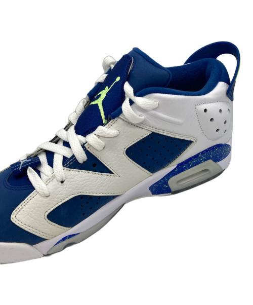 NIKE（ナイキ）NIKE (ナイキ) AIR JORDAN 6 RETRO LOW ブルー×ホワイト サイズ:27の古着・服飾アイテム