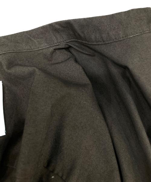 JIL SANDER+（ジルサンダープラス）JIL SANDER+ (ジルサンダープラス) バンドカラーシャツ ブラウン サイズ:34の古着・服飾アイテム