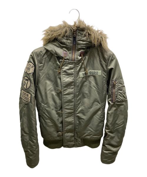 Hysteric Glamour（ヒステリックグラマー）Hysteric Glamour (ヒステリックグラマー) プリマロフトN2-Bジャケット グリーン サイズ:Sの古着・服飾アイテム