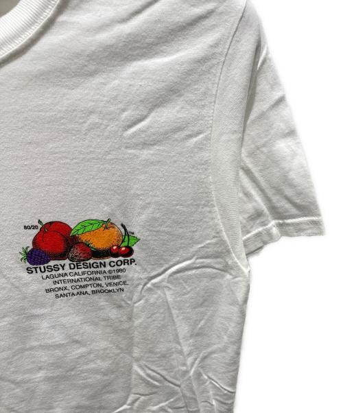 stussy（ステューシー）stussy (ステューシー) FRESH FRUIT TEE ホワイト サイズ:Sの古着・服飾アイテム