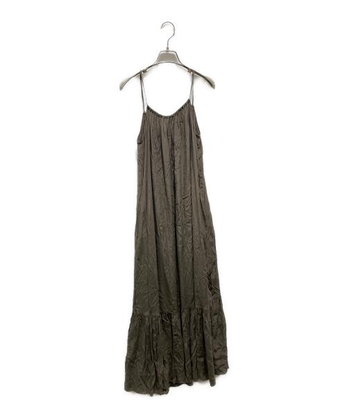 Lisiere（リジェール）Lisiere (リジェール) Wash Gather Onepiece ブラウン サイズ:記載無しの為実寸参照の古着・服飾アイテム