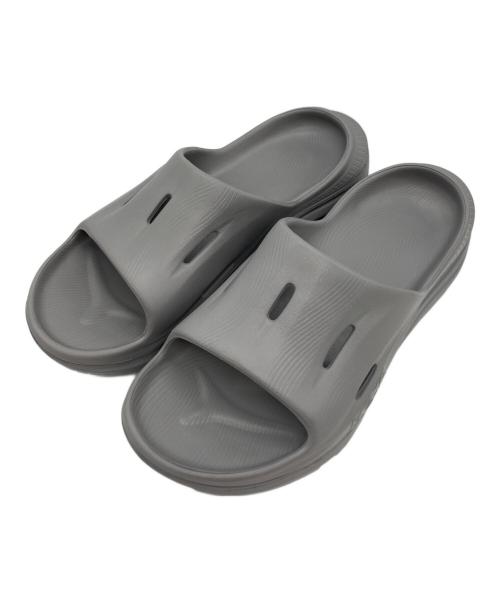 HOKAONEONE（ホカオネオネ）HOKAONEONE (ホカオネオネ) ORA RECOVERY SLIDE 3 グレー サイズ:M9の古着・服飾アイテム