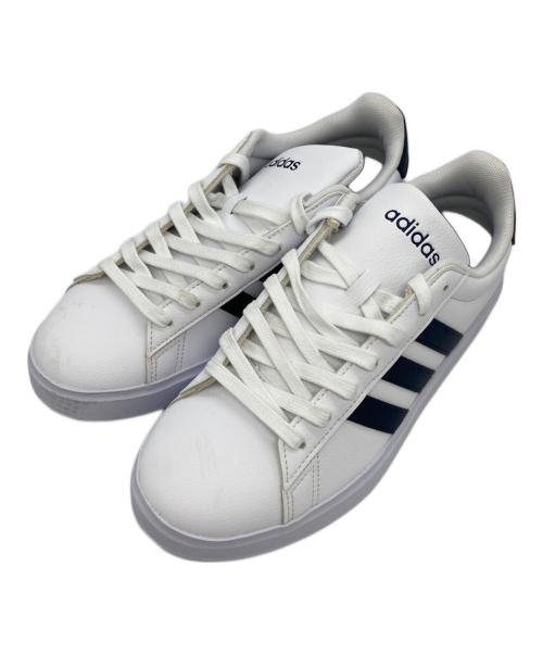 adidas（アディダス）adidas (アディダス) ローカットスニーカー　GRANDCOURT 2.0 M ホワイト サイズ:26.5の古着・服飾アイテム