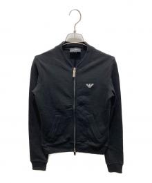 EMPORIO ARMANI（エンポリオアルマーニ）の古着「ジップアップジャケット」｜ブラック