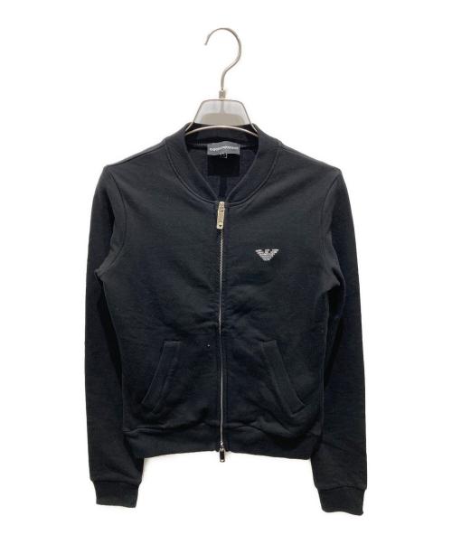 EMPORIO ARMANI（エンポリオアルマーニ）EMPORIO ARMANI (エンポリオアルマーニ) ジップアップジャケット ブラック サイズ:38の古着・服飾アイテム