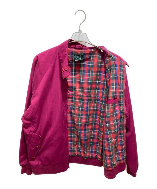 IZOD（アイゾッド）IZOD (アイゾッド) ハリントンジャケット パープル サイズ:Lの古着・服飾アイテム