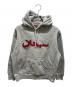 SUPREME（シュプリーム）の古着「arabic logo hooded　アラビックロゴフーディー」｜グレー