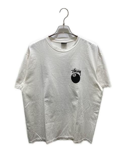 stussy（ステューシー）stussy (ステューシー) 8 BALL TEE ホワイト サイズ:Ｌの古着・服飾アイテム