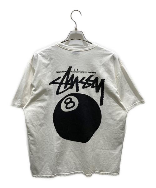 stussy（ステューシー）stussy (ステューシー) 8 BALL TEE ホワイト サイズ:Ｌの古着・服飾アイテム