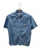 WAREHOUSEウエアハウス）の古着「シャンブレーシャツ」｜ブルー