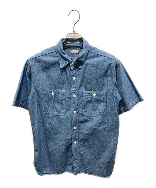 WAREHOUSE（ウエアハウス）WAREHOUSE (ウエアハウス) シャンブレーシャツ ブルー サイズ:38の古着・服飾アイテム