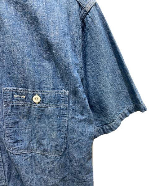 WAREHOUSE（ウエアハウス）WAREHOUSE (ウエアハウス) シャンブレーシャツ ブルー サイズ:38の古着・服飾アイテム
