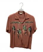 Star OF HOLLYWOODスターオブハリウッド）の古着「シュランケン ヘッド半袖シャツ」｜ブラウン