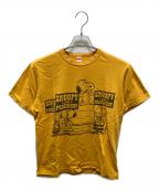 WAREHOUSE×PEANUTSウエアハウス×ピーナッツ）の古着「半袖カットソー」｜イエロー