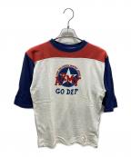 WAREHOUSEウエアハウス）の古着「フットボールTシャツ」｜ホワイト