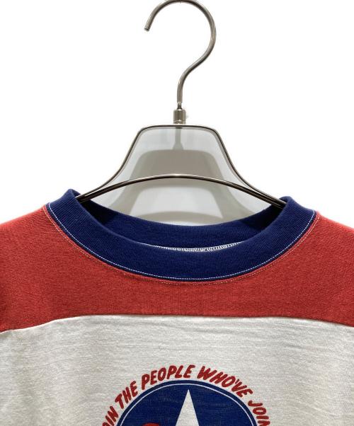 WAREHOUSE（ウエアハウス）WAREHOUSE (ウエアハウス) フットボールTシャツ ホワイト サイズ:38の古着・服飾アイテム