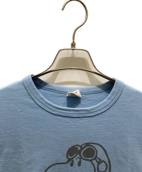 BUZZ RICKSON'S（バズリクソンズ）BUZZ RICKSON'S (バズリクソンズ) PEANUTS (ピーナッツ) 半袖カットソー ブルー サイズ:Mの古着・服飾アイテム
