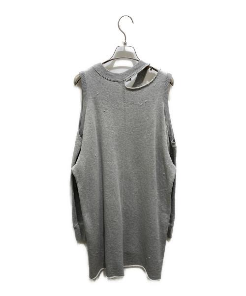 DIESEL（ディーゼル）DIESEL (ディーゼル) オフショルダースウェット ライトグレー サイズ:XXSの古着・服飾アイテム