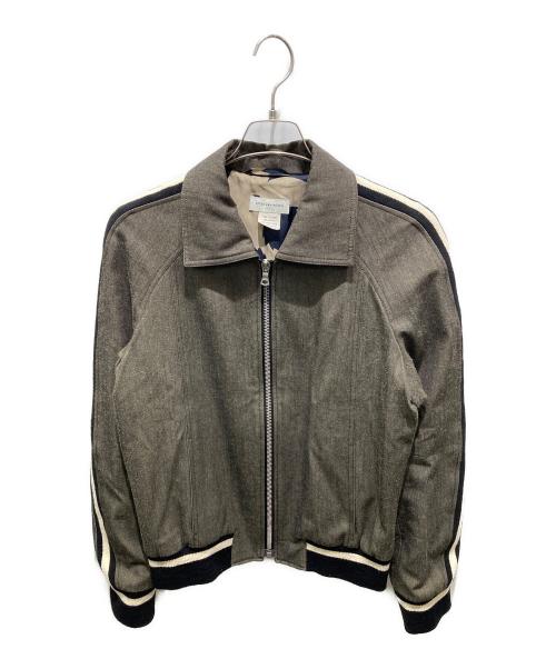 DRIES VAN NOTEN（ドリスヴァンノッテン）DRIES VAN NOTEN (ドリスヴァンノッテン) 01AWウールヘリンボーンブルゾン グレー サイズ:Mの古着・服飾アイテム