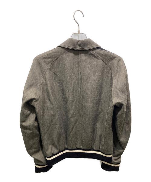 DRIES VAN NOTEN（ドリスヴァンノッテン）DRIES VAN NOTEN (ドリスヴァンノッテン) 01AWウールヘリンボーンブルゾン グレー サイズ:Mの古着・服飾アイテム