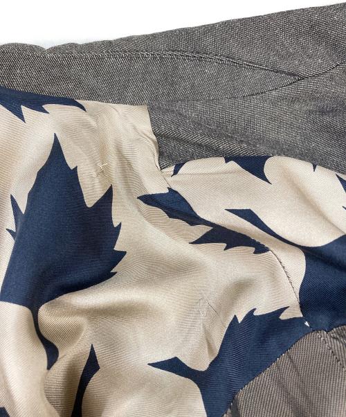 DRIES VAN NOTEN（ドリスヴァンノッテン）DRIES VAN NOTEN (ドリスヴァンノッテン) 01AWウールヘリンボーンブルゾン グレー サイズ:Mの古着・服飾アイテム
