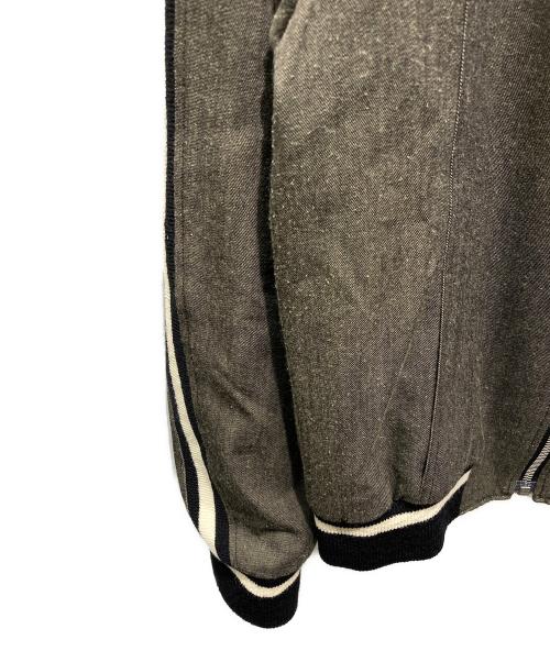 DRIES VAN NOTEN（ドリスヴァンノッテン）DRIES VAN NOTEN (ドリスヴァンノッテン) 01AWウールヘリンボーンブルゾン グレー サイズ:Mの古着・服飾アイテム