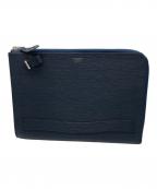 PELLE MORBIDAペッレモルビダ）の古着「クラッチバッグ」｜ネイビー