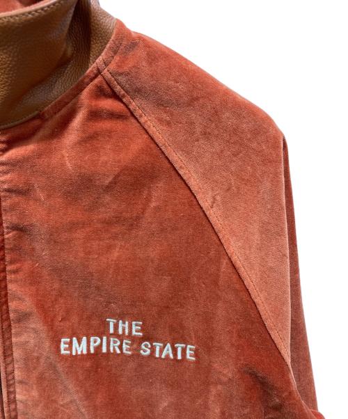 Schott（ショット）Schott (ショット) LEATHER COMBI SOUVENIR JACKET　レザーコンビ スーベニアジャケット  オレンジ サイズ:Mの古着・服飾アイテム