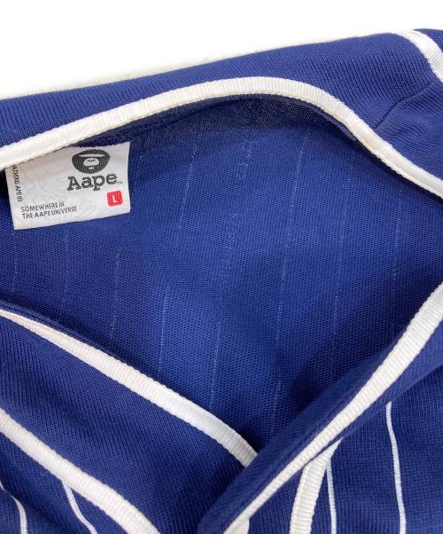 Aape BY A BATHING APE（エーエイプ バイ アベイシングエイプ）Aape BY A BATHING APE (エーエイプ バイ アベイシングエイプ) ゲームシャツ ネイビー サイズ:Ｌの古着・服飾アイテム