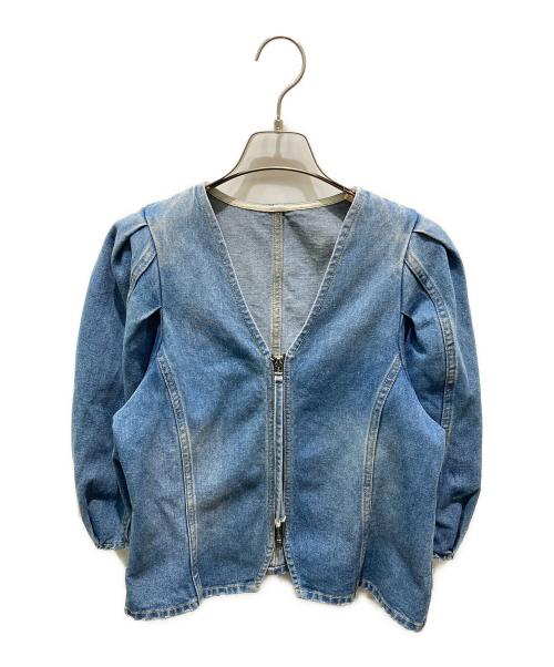 Adam et Rope（アダム エ ロペ）Adam et Rope (アダム エ ロペ) サステナブルデニムブラウス インディゴ サイズ:Fの古着・服飾アイテム