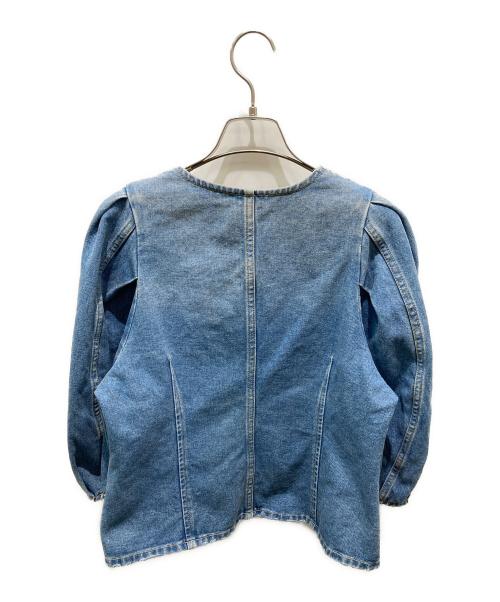 Adam et Rope（アダム エ ロペ）Adam et Rope (アダム エ ロペ) サステナブルデニムブラウス インディゴ サイズ:Fの古着・服飾アイテム