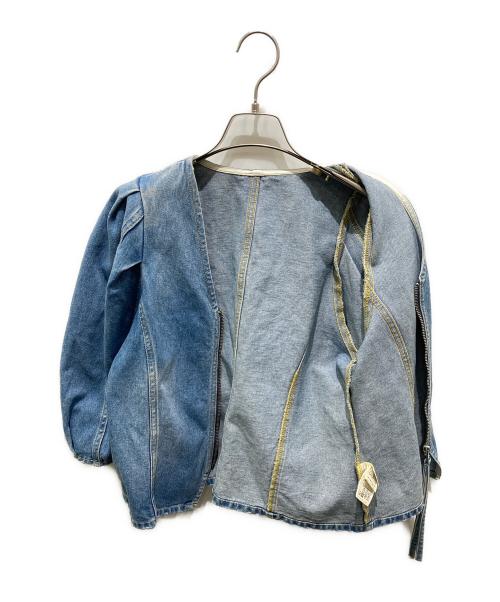 Adam et Rope（アダム エ ロペ）Adam et Rope (アダム エ ロペ) サステナブルデニムブラウス インディゴ サイズ:Fの古着・服飾アイテム