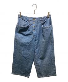 i+mu（イム）の古着「ワイドデニムパンツ」｜インディゴ
