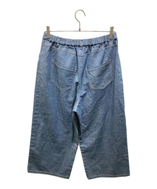 i+mu（イム）i+mu (イム) ワイドデニムパンツ インディゴ サイズ:40の古着・服飾アイテム