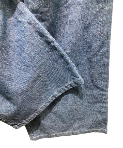 i+mu（イム）i+mu (イム) ワイドデニムパンツ インディゴ サイズ:40の古着・服飾アイテム