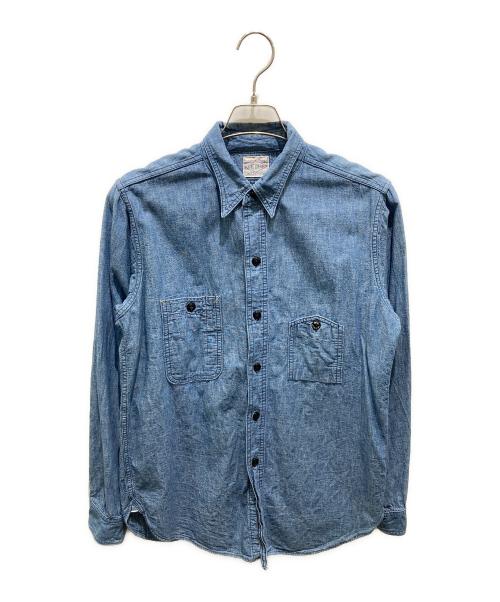 BIG YANK（ビッグヤンク）BIG YANK (ビッグヤンク) WAREHOUSE (ウエアハウス) シャンブレーシャツ ブルー サイズ:15の古着・服飾アイテム