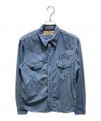 THE REAL McCOY'Sザ・リアルマッコイズ）の古着「シャンブレーシャツ」｜ブルー