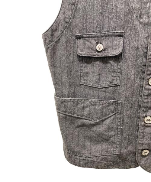 DAPPER'S（ダッパーズ）DAPPER'S (ダッパーズ) ボタンベスト ブラック サイズ:38の古着・服飾アイテム