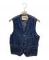 SUGAR CANE（シュガーケーン）の古着「STRIPE WORK VEST」｜ブルー