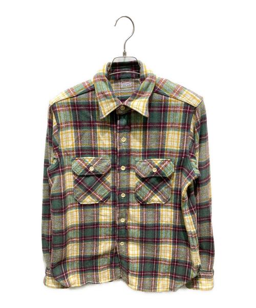 WAREHOUSE（ウエアハウス）WAREHOUSE (ウエアハウス) ネルシャツ グリーン サイズ:16 -161/2の古着・服飾アイテム