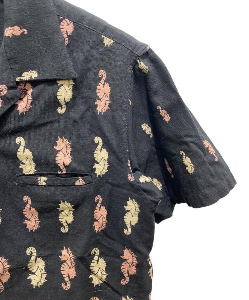 Star OF HOLLYWOOD（スターオブハリウッド）Star OF HOLLYWOOD (スターオブハリウッド) オープンカラーシャツ ブラック サイズ:Mの古着・服飾アイテム