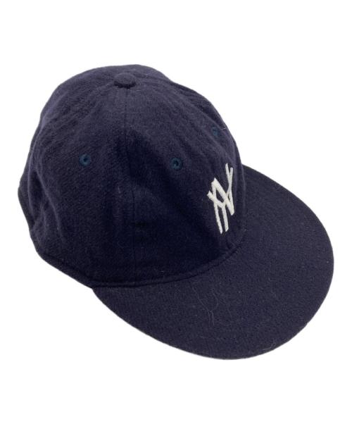 WAREHOUSE（ウエアハウス）WAREHOUSE (ウエアハウス) EBBETS FIELD FLANNELS (エベッツフィールドフランネルズ) キャップ ネイビーの古着・服飾アイテム